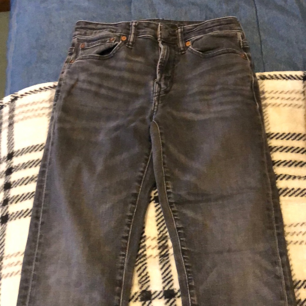 American eagle 26/28 black airflex+ jeans